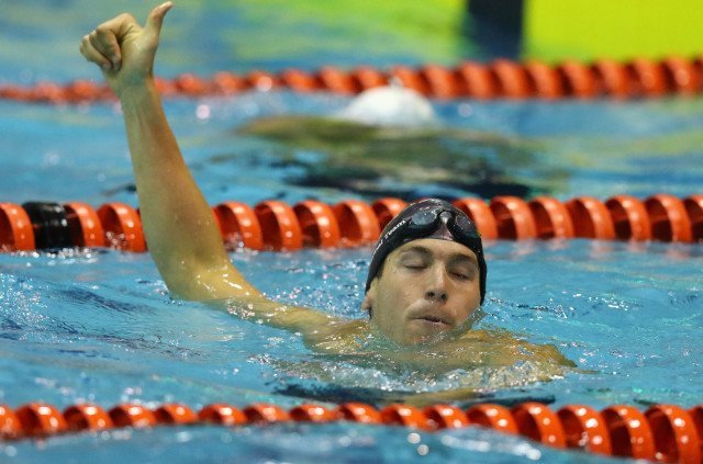 DURBAN, SOUTH AFRICA - APRIL 16: Brad Tandy during the finals session on day 7 of the SA National Aquatic Championships and Olympic Trials on April 16 , 2016 at the Kings Park Aquatic Center pool in Durban, South Africa. Photo Credit / Anesh Debiky/Swim SA