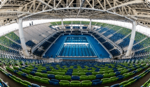 Inside of Olympic Aquatics Stadium
