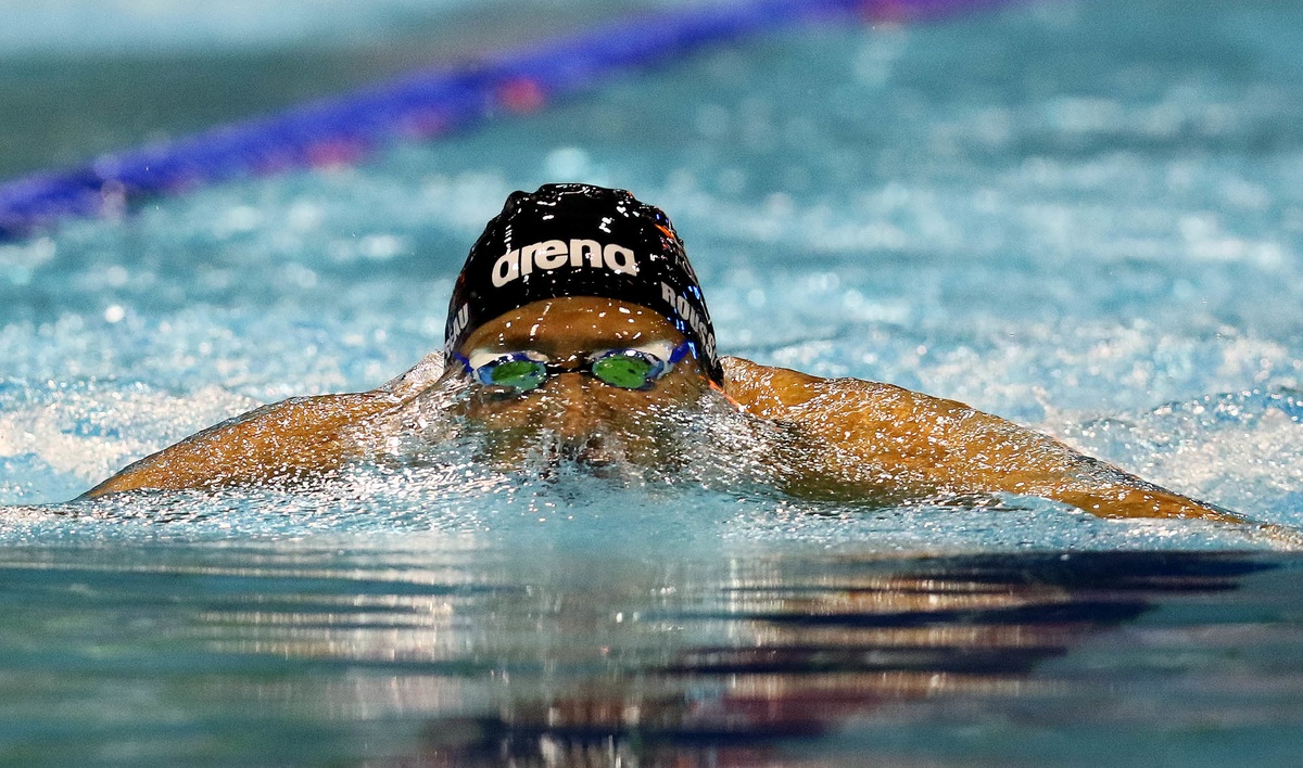 DURBAN, SOUTH AFRICA - APRIL 13: during the finals session on day 5 of the SA National Aquatic Championships and Olympic Trials on April 13 , 2016 at the Kings Park Aquatic Center pool in Durban, South Africa. Photo Credit / Anesh Debiky/Swim SA