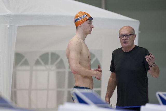 Johannes Hintze and coach Norbert Warnatzsch at German Nationals 2016 by Mirko Seifert