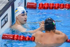Govorov was victorious in the 50 fly in London, the only swimmer under 23 seconds.