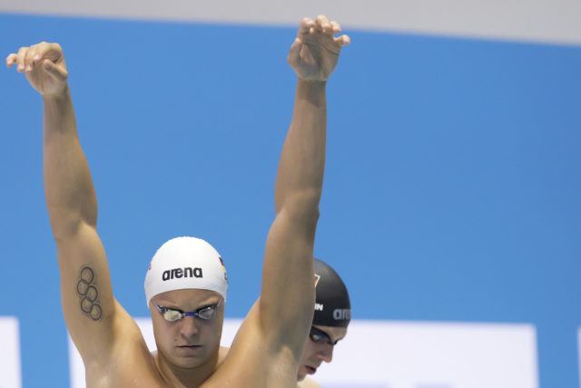 Dimitri Colupaev, a University of Southern California graduate, at the 2016 German Championships, photo by Mirko Seifert