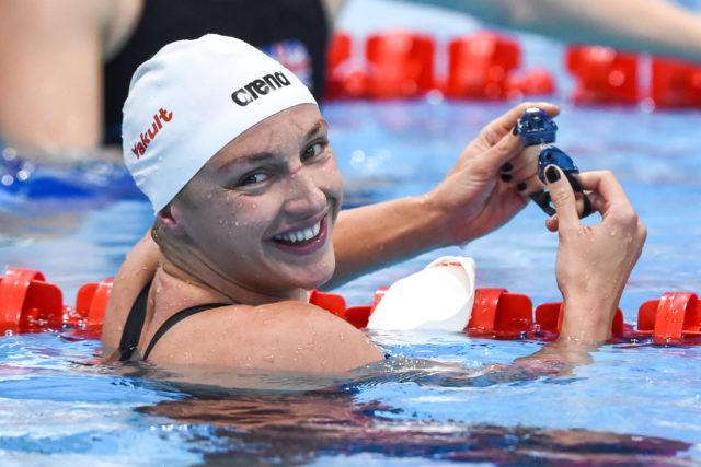 Kathinka Hosszu at the 2016 European Championships. Photo: Peter Sukenik