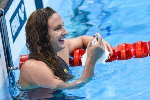 Katinka Hosszu was happy with her win in the 200 back.