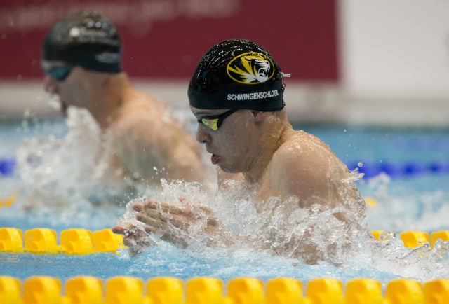 Champion 50 m breaststroke at German National Championships 2016, photo by Mirko Seifert