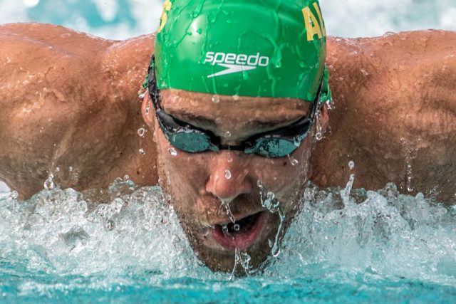 Grant Irvine prelims 200 fly Santa Clara Pro Swim (photo: Mike Lewis)