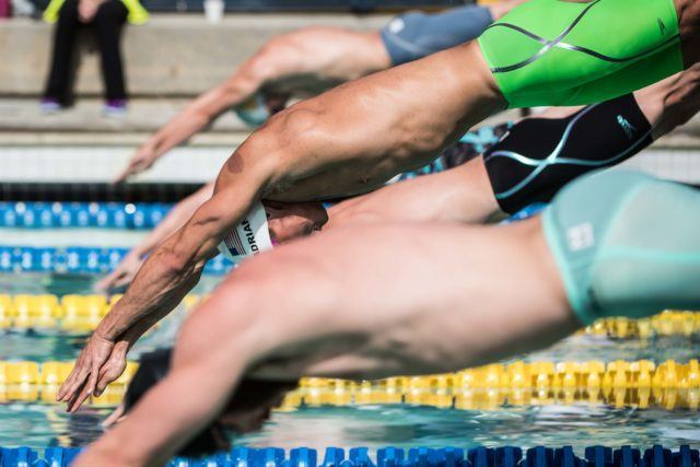 Nathan Adrian 50 free Santa Clara pro swim series (photo: Mike Lewis)
