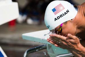 Nathan Adrian 50 free Santa Clara pro swim series (photo: Mike Lewis)