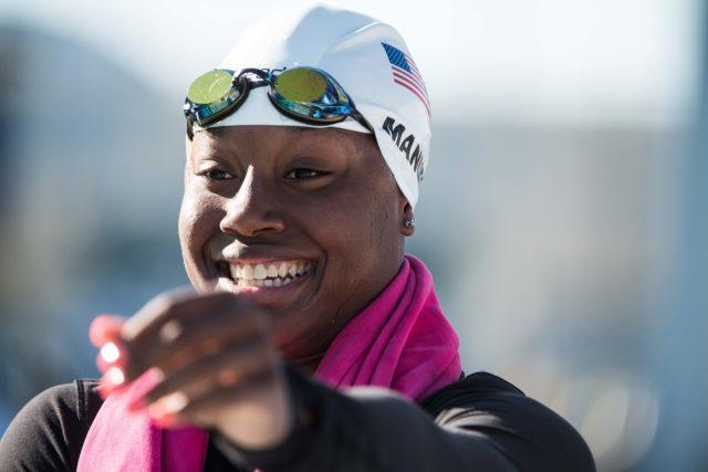 Simone Manuel by Mike Lewis