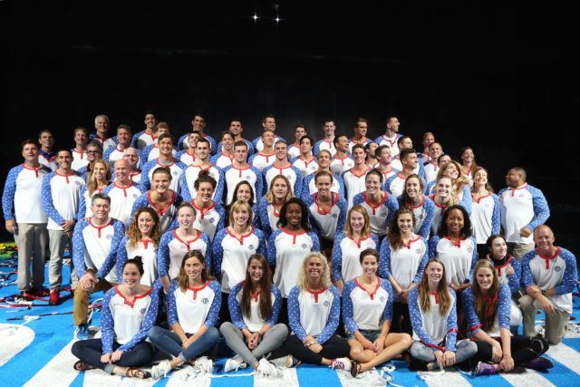 2016 US Olympic Swim Team (courtesy of Tim Binning)