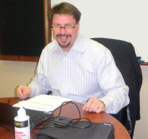 Bob Vincent at work (courtesy Bob Vincent).