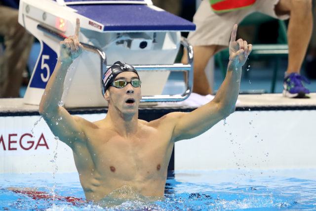 Michael Phelps. Finais e semi da natacao no OAS. Jogos Olimpicos Rio 2016. 09 de Agosto de 2016, Rio de Janeiro, RJ, Brasil. Foto: Satiro Sodré/SSPress
