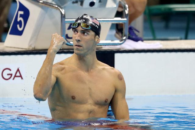 Michael Phelps. Finais e semi da natacao no OAS. Jogos Olimpicos Rio 2016. 09 de Agosto de 2016, Rio de Janeiro, RJ, Brasil. Foto: Satiro Sodré/SSPress