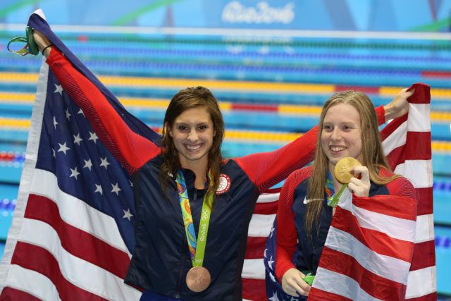 Olympic Medals - Katie Meili, Lilly King - 2016 Olympic Games in Rio -courtesy of simone castrovillari