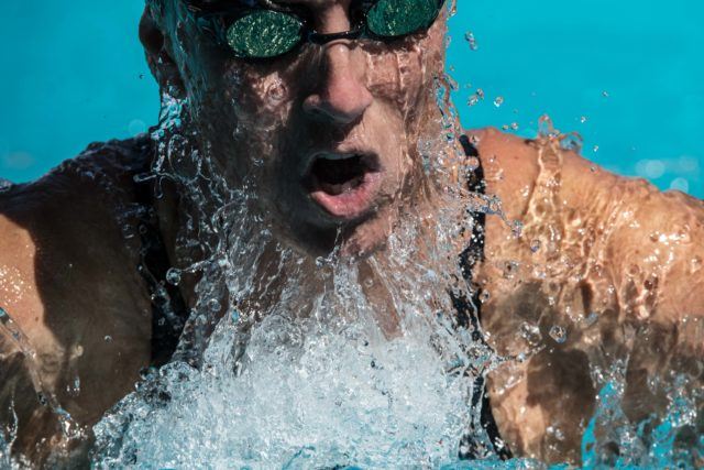 Trina Schaetz at the 2016 US Masters Swimming Summer national championship (Photo: Mike Lewis - Courtesy of U.S. Masters Swimming)