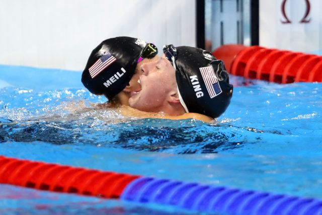 Katie Meili, Lilly King - 2016 Olympic Games in Rio -courtesy of simone castrovillari