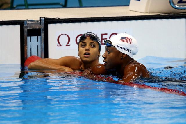 Simone Manuel, Etiene Medeiros - 2016 Rio Olympics/photo credit Simone Castrovillari