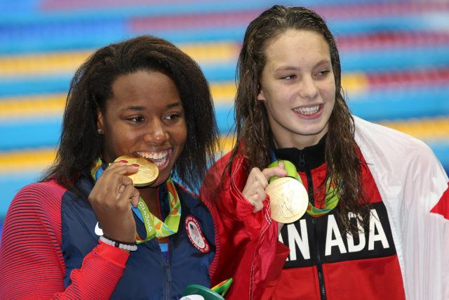 Simone Manuel - 100 free - gold - 2016 Rio Olympics/photo credit Simone Castrovillari