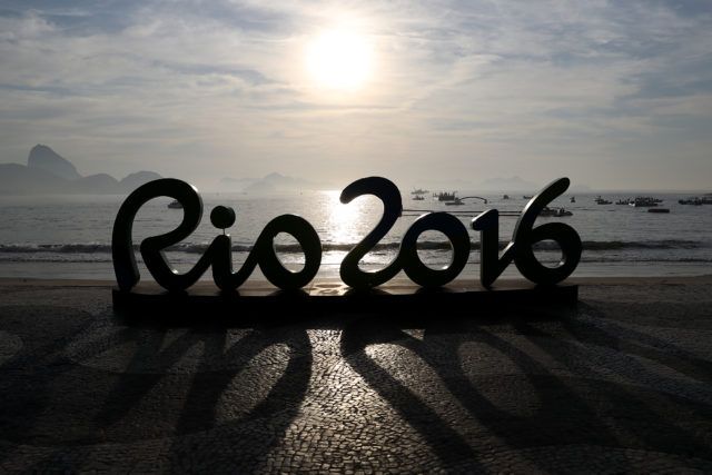Poliana Okimoto durante a prova de 10Km da maratona aquatica realizada na praia de Copabana. Jogos Olimpicos Rio 2016. 15 de Agosto de 2016, Rio de Janeiro, RJ, Brasil. Foto: Satiro Sodré/SSPress