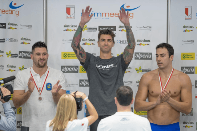 Anthony Ervin, Marco Orsi, Federico Bocchia, Genoa Meet 2016, Courtesy of Rafael/Domeyko Photography