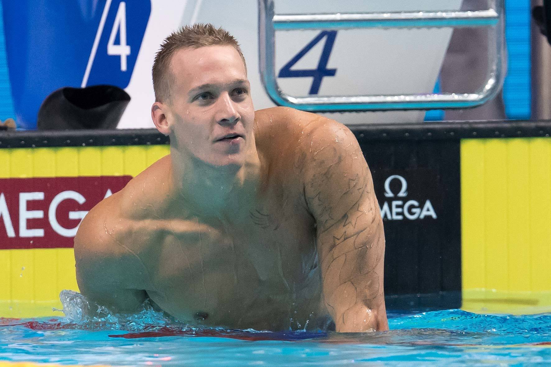 Caeleb Dressel, nadador estadounidense Xtasis Un Foro de Hombres