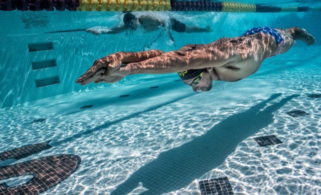 Michael Phelps Underwater swimming photo