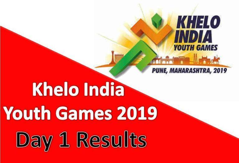 Khelo India Youth Games 2019: Day 1 Ke Results
