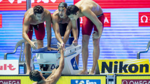 DETTI Gabriele BALLO Stefano DI COLA STEFANO MEGLI Filippo Gwangju South Korea 24/07/2019 Swimming 18th FINA World Aquatics Championships Nambu University Aquatics Center Photo ©Andrea Masini / Deepbluemedia / Insidefoto