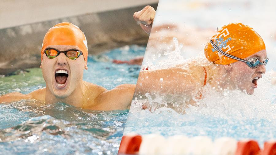 Alec Connolly Wins Trio of Events, Splits 19.4 as Tennessee Beats Georgia Tech