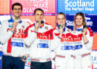 Team Russia Gold Medal 4x50 medley relay mixed Final Glasgow 05/12/2019 XX LEN European Short Course Swimming Championships 2019 Tollcross International Swimming Centre Photo Giorgio Scala / Deepbluemedia / Insidefoto