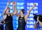 NETHERLANDS NED Gold Medal Ex Aequo VAN VLIET Tamara , TOUSSAINT Kira , HEEMSKERK Femke , VAN ROON Valerie Women's 4x50 Freestyle Relay Glasgow 06/12/2019 XX LEN European Short Course Swimming Championships 2019 Tollcross International Swimming Centre Photo Andrea Staccioli / Deepbluemedia / Insidefoto