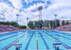 Stadio del nuoto di bari stock pool
