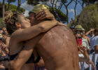Gregorio Paltrinieri and his girlfriend
