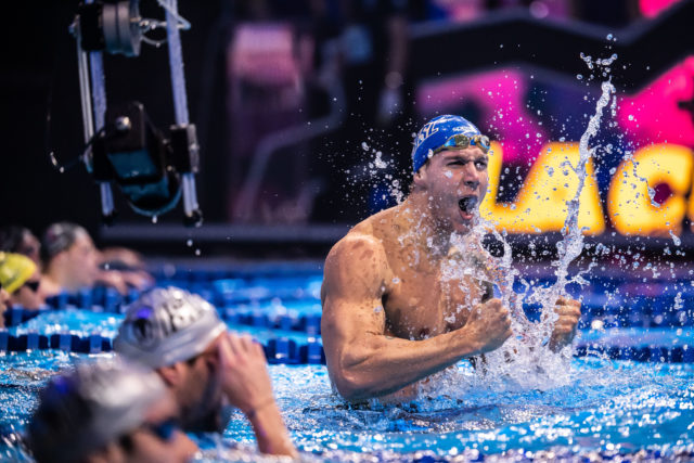 Caeleb Dressel Breaks WR 100IM Cali Condors ISL by Mike Lewis