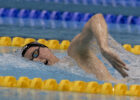 Berlin, Deutschland - April 16: Olympiaqualifikation Beckenschwimmen, Florian Wellbrock, SC Magdeburg (Photo by JoKleindl)