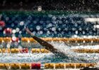 back backstroke stock