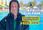 14-Year-Old Aya Gillis-Pade Rocks 1:55.20 200 Back To Close Roseville Sectionals