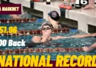 Colorado Mesa’s Agata Naskret Breaks NCAA Division II Record in the 100 Back