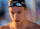 Leon Marchand Feels Pain in Hip in 200 Breast Prelims, Withdraws from Final